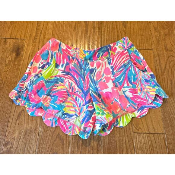 Lilly Pulitzer Dahlia Gumbo Limbo scalloped mini shorts small - Picture 9 of 10